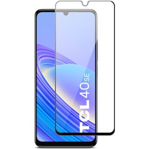 Mobigear Premium TCL 40 SE Panzerglas Gehärtetes Glas Displayschutz - Hüllenfreundlich - Schwarz