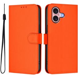 Mobigear Urban Wallet iPhone 16 Hülle Klapphülle Geldbörse - Orange