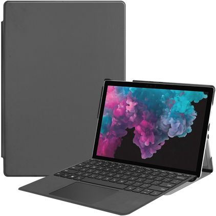 Mobigear Folio Microsoft Surface Pro 6 Hülle Klapphülle - Grau