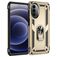 Mobigear Armor Ring Motorola Moto G52 Hülle Hardcase Backcover Stoßfest mit Ringhalter - Gold