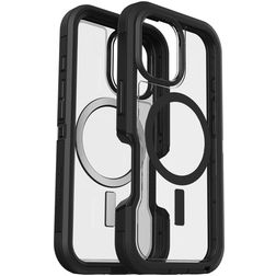 Otterbox Defender iPhone 16 MagSafe Hülle Hardcase Backcover Stoßfest - Transparent / Schwarz