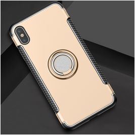 Mobigear Armor Ring iPhone XS Max Hülle Hardcase Backcover Stoßfest mit Ringhalter - Gold Mobigear Armor Ring iPhone XS Max Hülle Hardcase Backcover Stoßfest mit Ringhalter - Gold