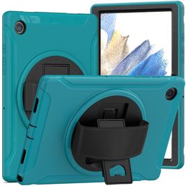 Mobigear SureGrip Samsung Galaxy Tab A8 10.5 (2021) Hülle Kunststoff,Silikon Backcover + Ständer - Blau