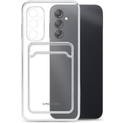 Mobilize Gelly Card Durchsichtig Samsung Galaxy A14 Hülle Flexibles TPU Backcover mit Kartenhalter - Transparent