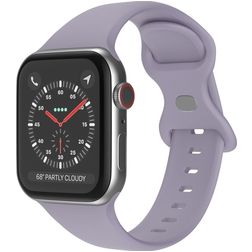 Mobigear Sport Dual Silikon Apple Watch Armband Pin-and-Tuck-Verschluss - 49/46/45/44 mm - Lavender Grey