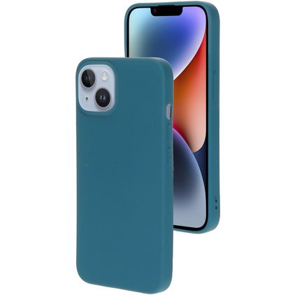Mobiparts iPhone 14 Silikon Hülle Backcover - Blueberry Blue
