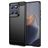 Mobigear Brushed Slim Motorola Edge 60 Fusion Hülle Flexibles TPU Backcover - Schwarz