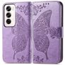 Mobigear Butterfly OPPO Reno 12 Pro Hülle Klapphülle Geldbörse - Lila