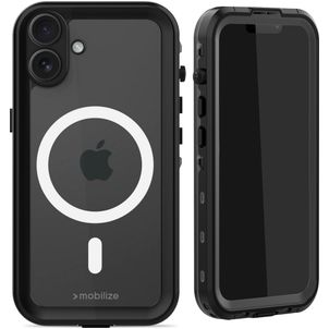 Mobilize Waterproof iPhone 16 Plus Wasserdicht MagSafe Hülle Hardcase Backcover - Schwarz