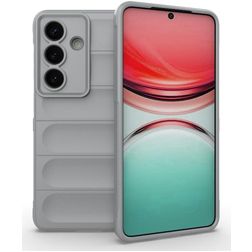 Mobigear Bumpy Samsung Galaxy S26 Hülle Flexibles TPU Backcover - Grau