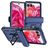 Mobigear Armor Ring Motorola Razr 50 Hülle Hardcase Backcover Stoßfest mit Ringhalter - Blau