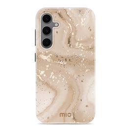 MIO Samsung Galaxy S24 FE MagSafe Hülle Hardcase Backcover - Gold Marble