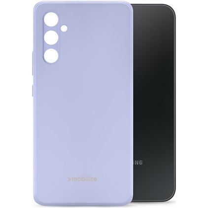 Mobilize Rubber Gelly Samsung Galaxy A34 Hülle Flexibles TPU Backcover - Pastel Purple