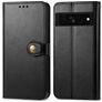 Mobigear Snap Button Google Pixel 7 Pro Klapphülle Portemonnaie - Schwarz