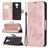 Mobigear Butterfly Xiaomi Redmi Note 9 Hülle Klapphülle Geldbörse - Roségold