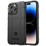 Mobigear Rugged Shield iPhone 14 Pro Hülle Flexibles TPU Backcover Stoßfest - Schwarz