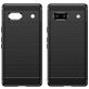 Mobigear Brushed Slim Google Pixel 7a Hülle Flexibles TPU Backcover - Schwarz