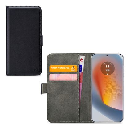 Mobilize Classic Gelly Wallet Motorola Edge 50 Fusion Hülle Klapphülle Geldbörse - Schwarz