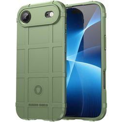 Mobigear Rugged Shield iPhone Air Hülle Flexibles TPU Backcover Stoßfest - Grün