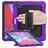 Mobigear SureGrip Xtreme iPad Air 13 Zoll (2024) Hülle Kunststoff,Silikon Backcover + Stifthalter + Schulterträger + Ständer - Lila