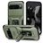 Mobigear Armor Ring Cam Slide Google Pixel 9 Pro XL Hardcase Backcover Shockproof mit Ringhalter und Kamera-Slider - Grün