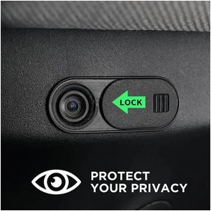 Mobigear Essentials Webcam Abdeckung Privatsphäre Schieberegler - Schwarz