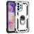 Mobigear Armor Ring Samsung Galaxy A23 Hülle Hardcase Backcover Stoßfest mit Ringhalter - Silber