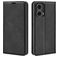 Mobigear Retro Slim Motorola Moto G85 Hülle Klapphülle Geldbörse - Schwarz