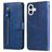 Mobigear Zipper iPhone 17 Hülle Klapphülle Geldbörse - Blau