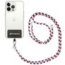 Mobigear Lanyard Universal-Handykette einstellbar - Weiß / Rot / Grün