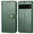 Mobigear Snap Button Google Pixel 7 Pro Klapphülle Portemonnaie - Grün