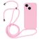 Mobigear Lanyard iPhone 14 Plus Silikon Handykette - Pink