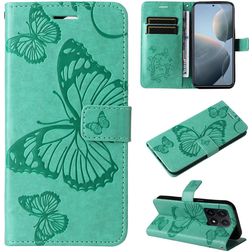 Mobigear Butterfly Xiaomi 14T Hülle Klapphülle Geldbörse - Grün
