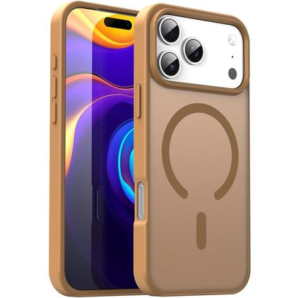 Mobigear Shockproof iPhone 17 Pro Max MagSafe Hardcase Backcover - Desert Gold