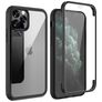 Valenta Full Cover iPhone 11 Hülle Gehärtetes Glas Backcover Stoßfest - Schwarz