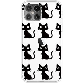 Mobigear Design iPhone 12 Pro Max Hülle Flexibles TPU Backcover - Katze