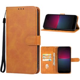 Mobigear Wallet Sony Xperia 10 V Hülle Klapphülle Geldbörse - Braun