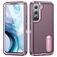 Mobigear Rugged Stand Samsung Galaxy S23 Hülle Hardcase Backcover Stoßfest mit Ständer - Lila