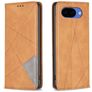 Mobigear Rhombus Slim Google Pixel 10a Hülle Klapphülle - Cognac