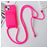 Mobigear Lanyard Card iPhone 15 Plus Silikon Handykette mit Kartenhalter - Pink