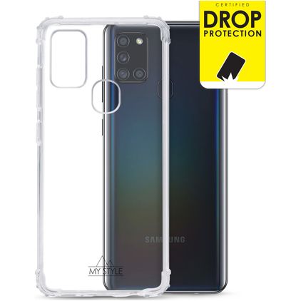 My Style Protective Flex Durchsichtig Samsung Galaxy A21s Hülle Flexibles TPU Backcover Stoßfest - Transparent
