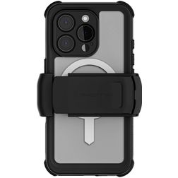 Ghostek Nautical Belt iPhone 16 Pro Wasserdicht MagSafe Hülle Hardcase Backcover Stoßfest - Transparent / Schwarz
