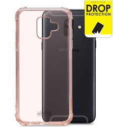 My Style Protective Flex Samsung Galaxy A6 (2018) Hülle Flexibles TPU Backcover Stoßfest - Soft Pink