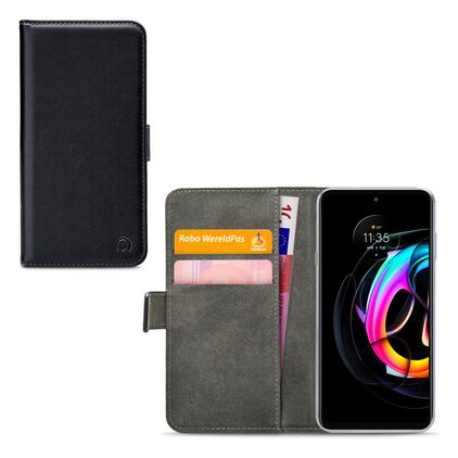 Mobilize Classic Gelly Wallet Motorola Edge 20 Lite Hülle Klapphülle Geldbörse - Schwarz