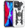 Mobigear Armor Ring iPhone 12 Pro Max Hülle Hardcase Backcover Stoßfest mit Ringhalter - Silber