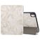 Mobigear Tri-Fold Marble iPad 11 (2025) Hülle Klapphülle + Stifthalter - Weiß
