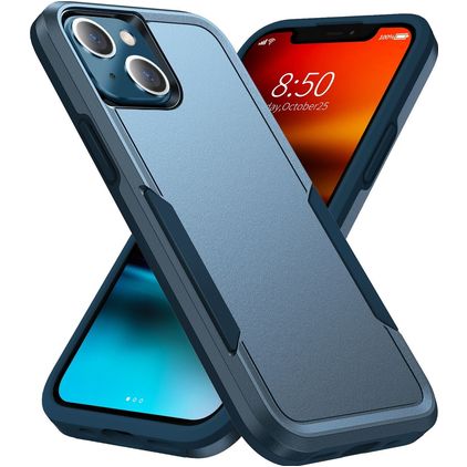 Mobigear Heavy Armor iPhone 14 Hülle Hardcase Backcover Stoßfest - Dunkelblau