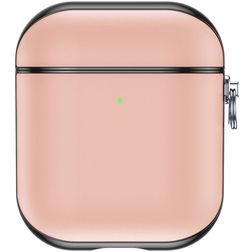 Valenta Snap Apple AirPods 1 Hülle Echtes Leder - Pink