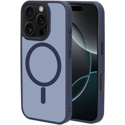 Mobiparts Hardcover iPhone 16 Pro MagSafe Hülle Hardcase Backcover - Satin Blue
