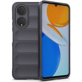 Mobigear Bumpy HONOR X7 Hülle Flexibles TPU Backcover - Charcoal